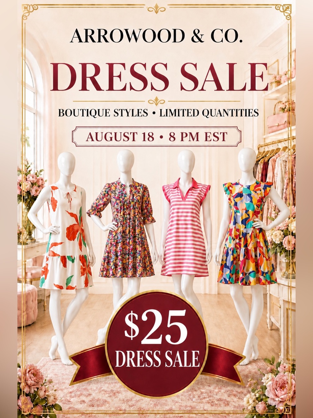 $25 Boutique Dress Blowout Sale ✨ Limited Quantities